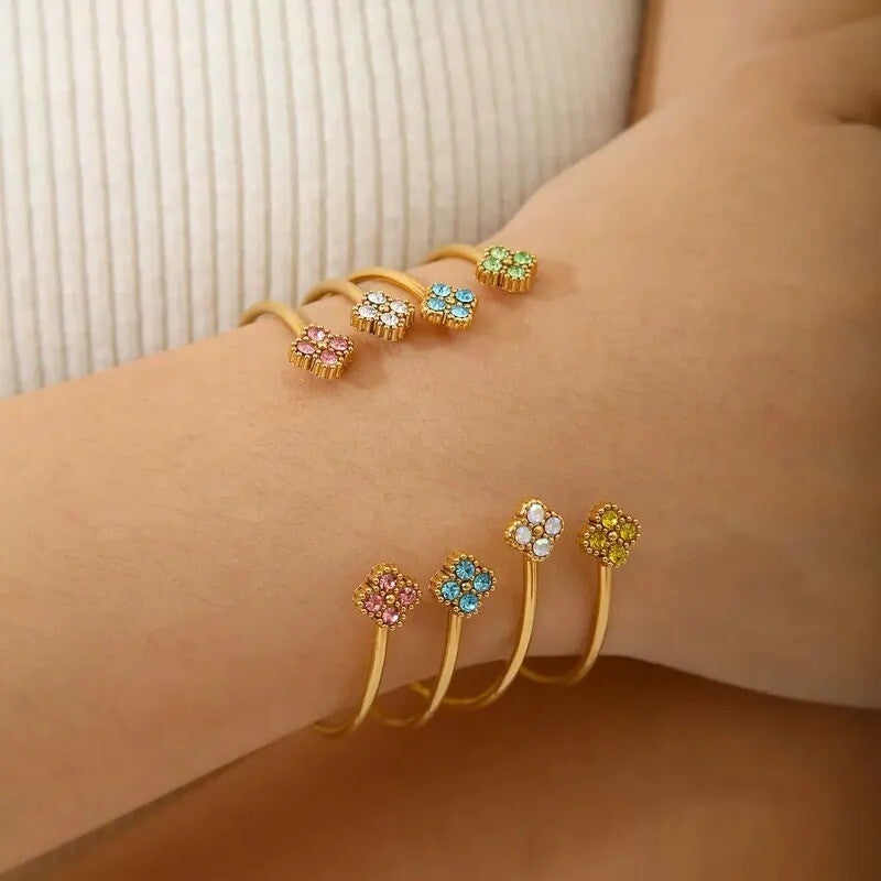Colorful Bloom Bangle