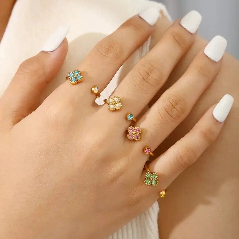 Colorful Bloom Ring