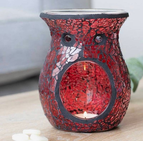 Kleine Kristall-Duftlampe / Rot