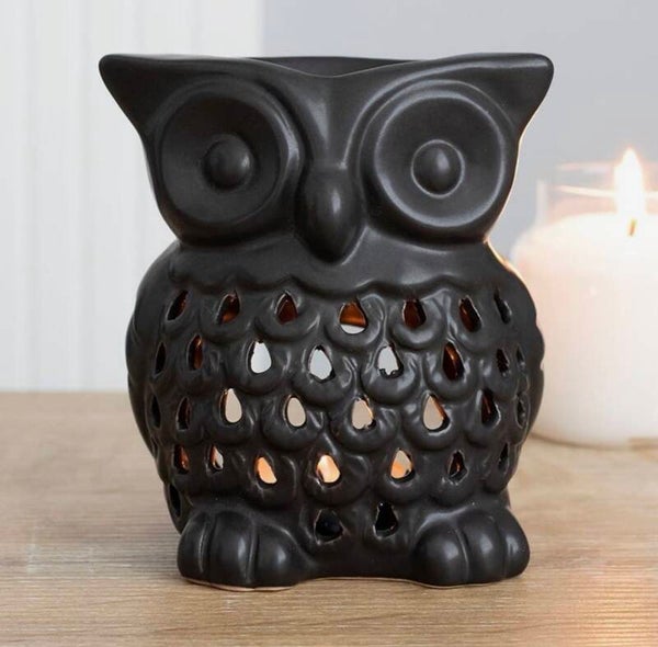 Schwarze Eule / Duftlampe