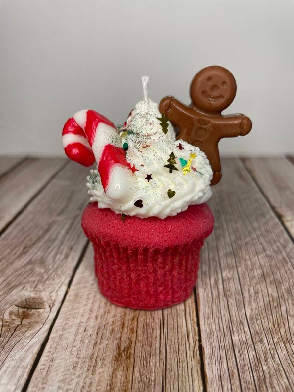 Candy Cane Cupcake