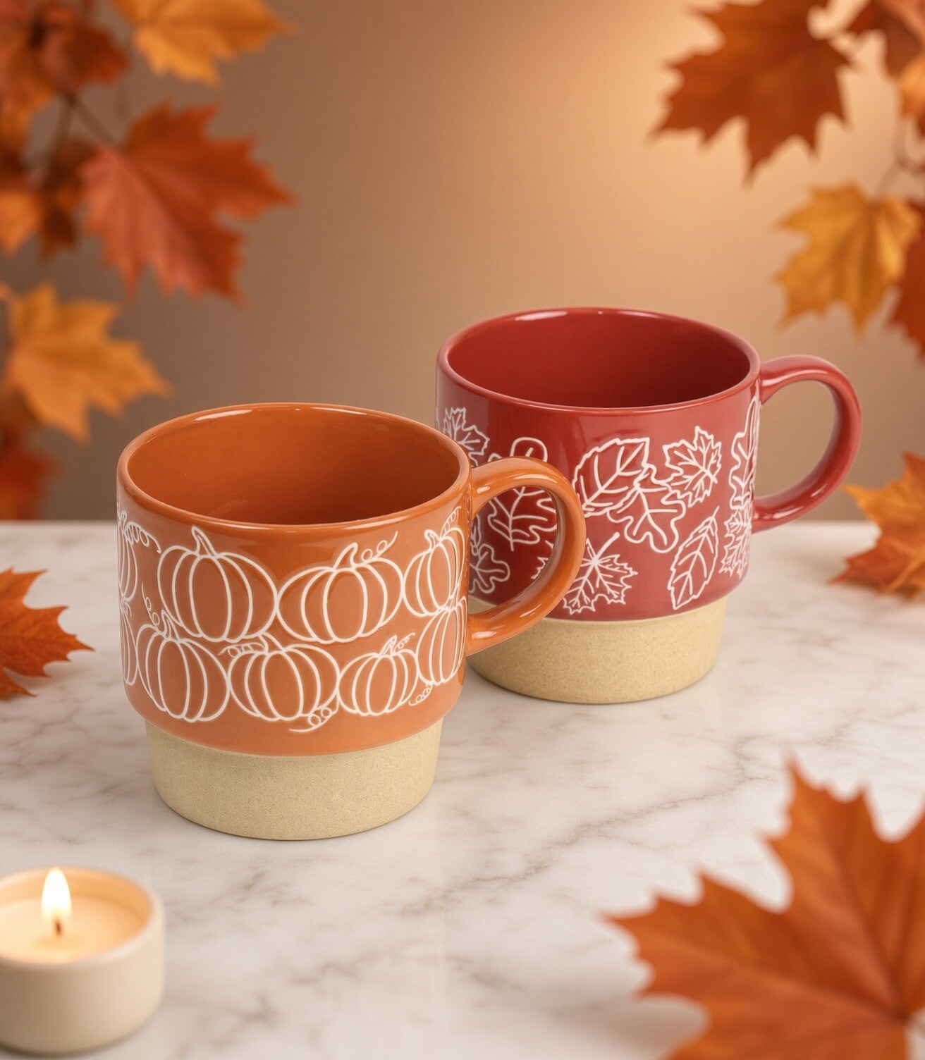 Herbst-Tassen Set