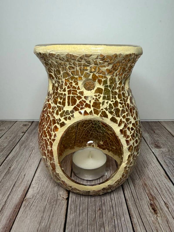 XXL Kristall-Duftlampe / Gold