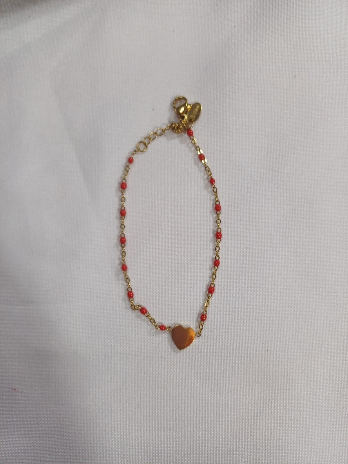 Bracelet Énergétique rouge et doré