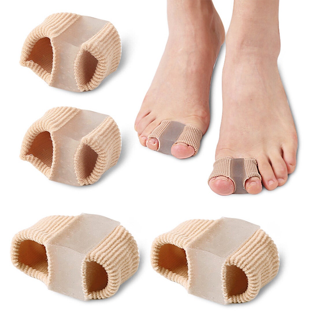Pedisil Gel gebreide Hallux Valgus dubbele Teenspreider (per paar)