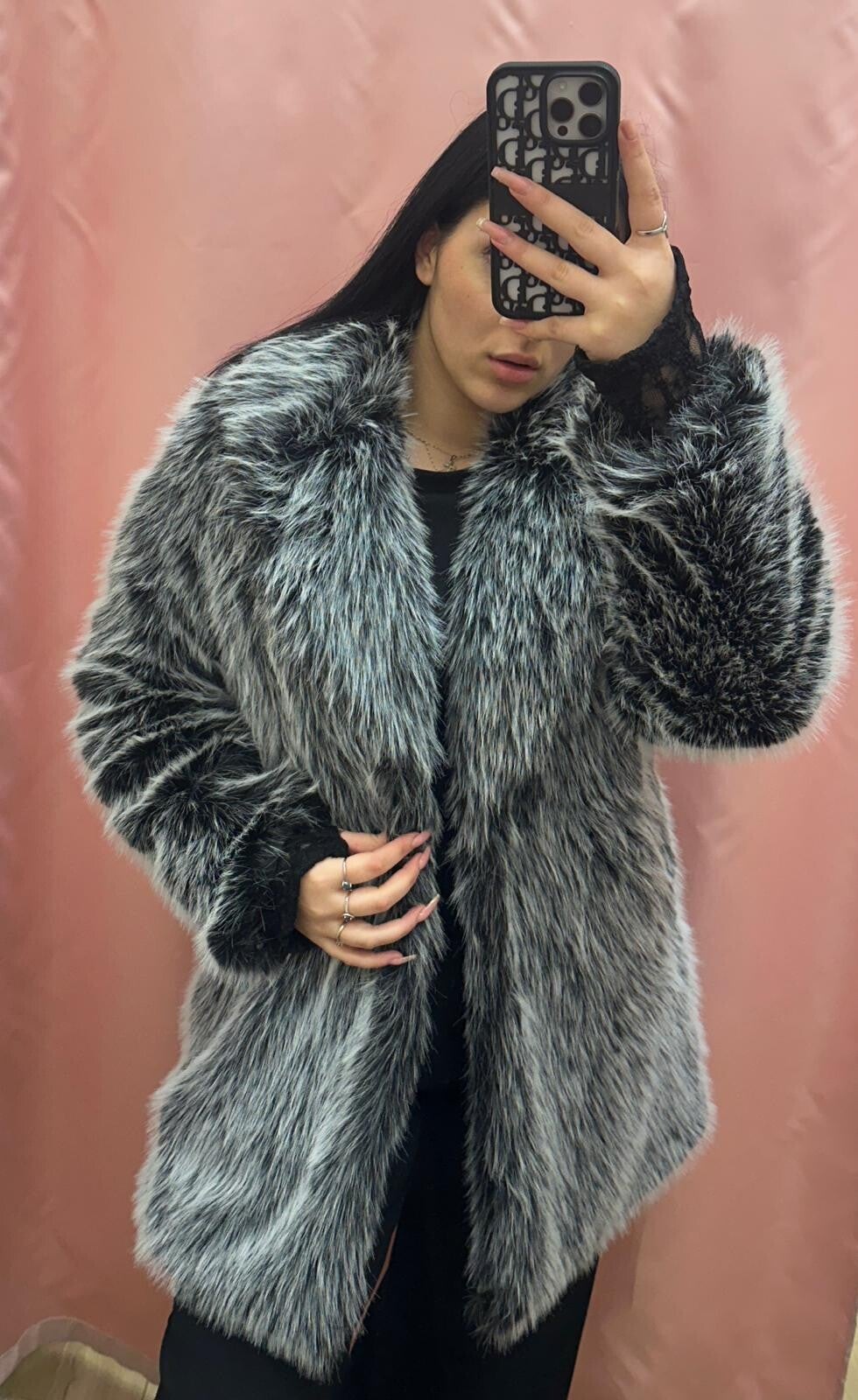 Pelliccia shaggy faux