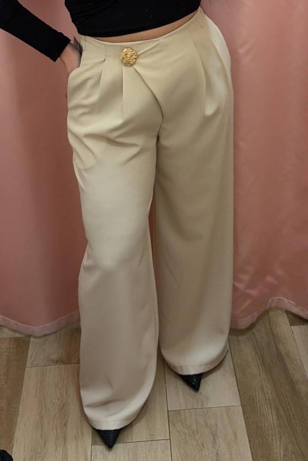 Pantalone paper-waist