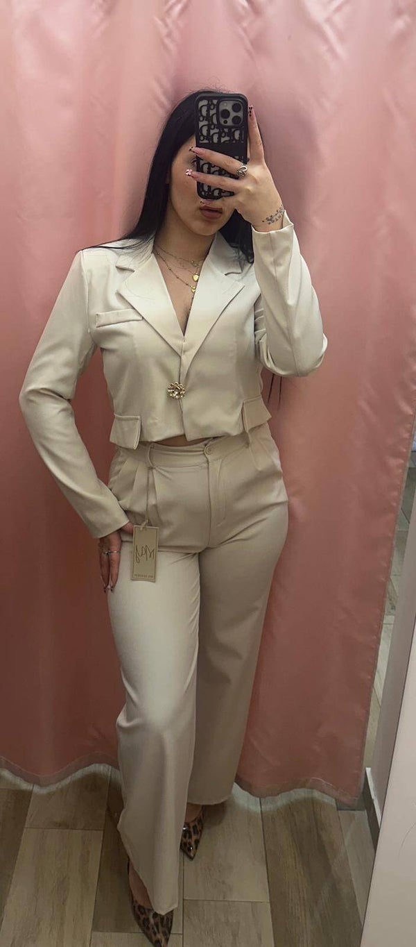 Tailleur cropped
