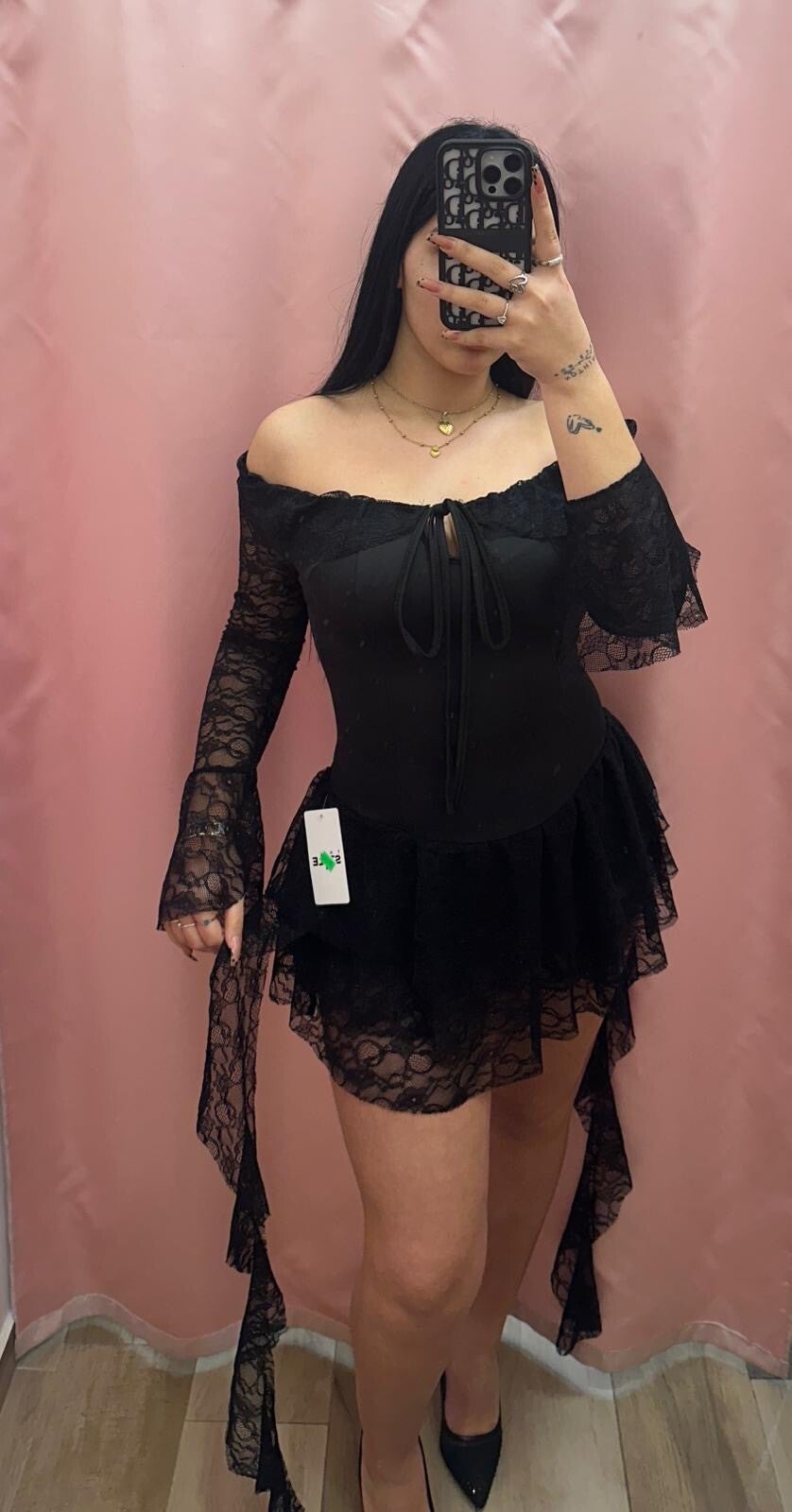 Vestitino tiered mini