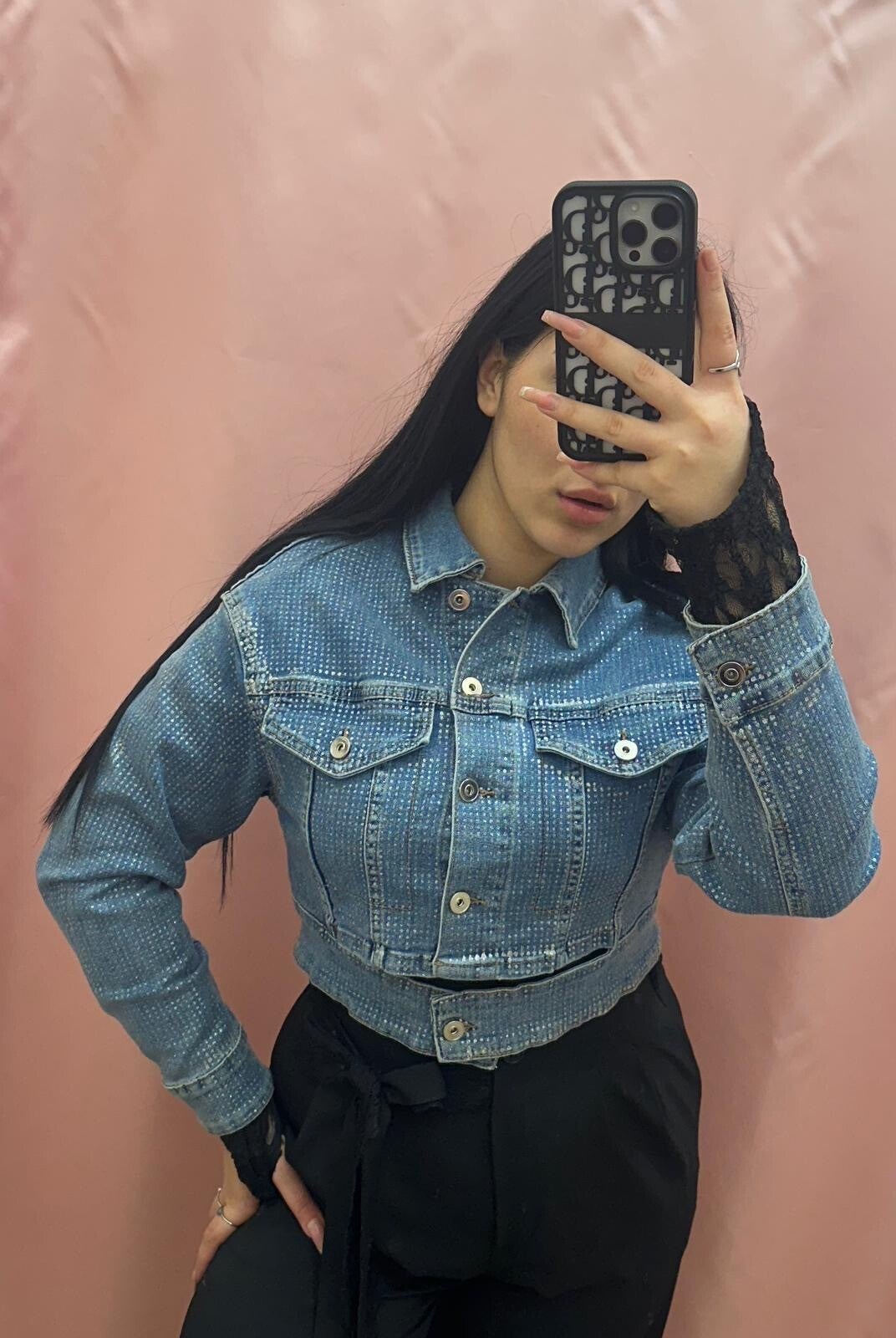 Giacca cropped jeans