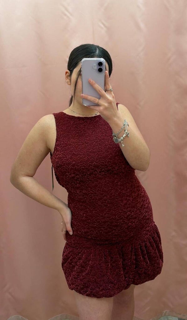 Vestitino drop-waist bubble