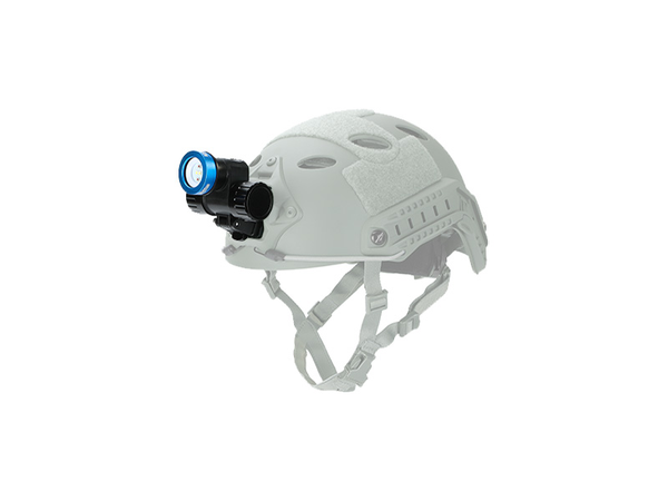 Big Blue Helm Lamp bevestiging