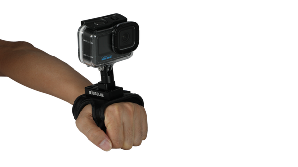 Big Blue Easy release Gopro glove, soft