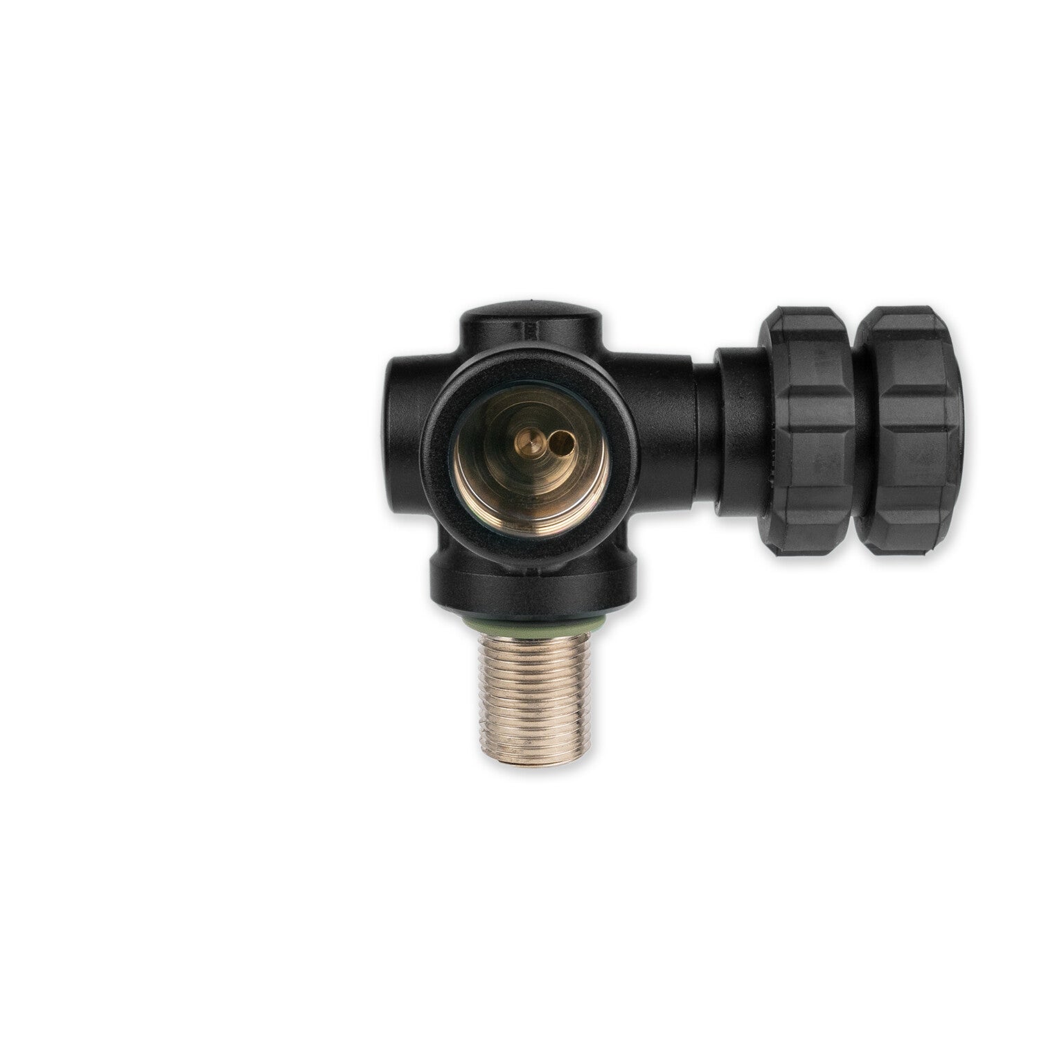 Nautec 90°-valve / Air 232 bar / G5/8” / M18 / Darkline / Links