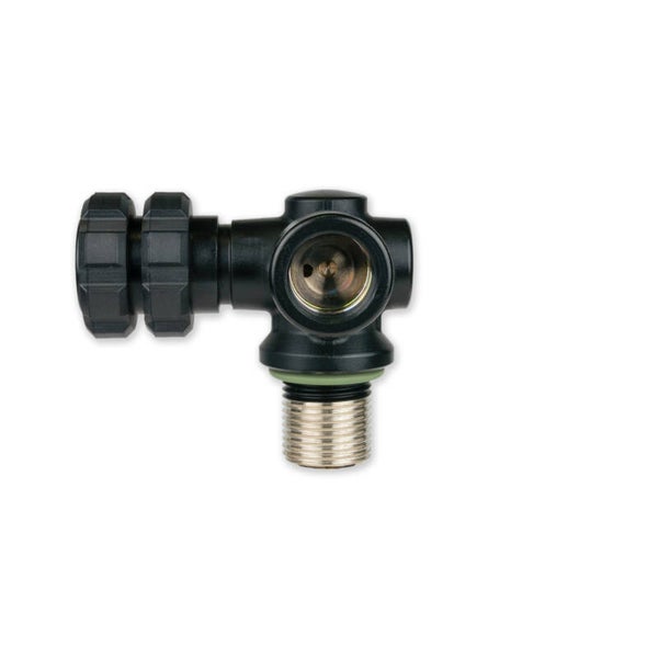 Nautec 90°-valve / Air 232 bar / G5/8” / M25 / Darkline / Rechts