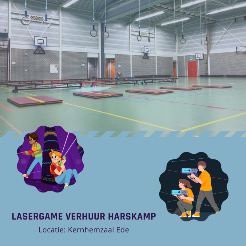 Lasergame verhuur Harskamp/Kernhem Zaal Ede kinderfeestje Ede