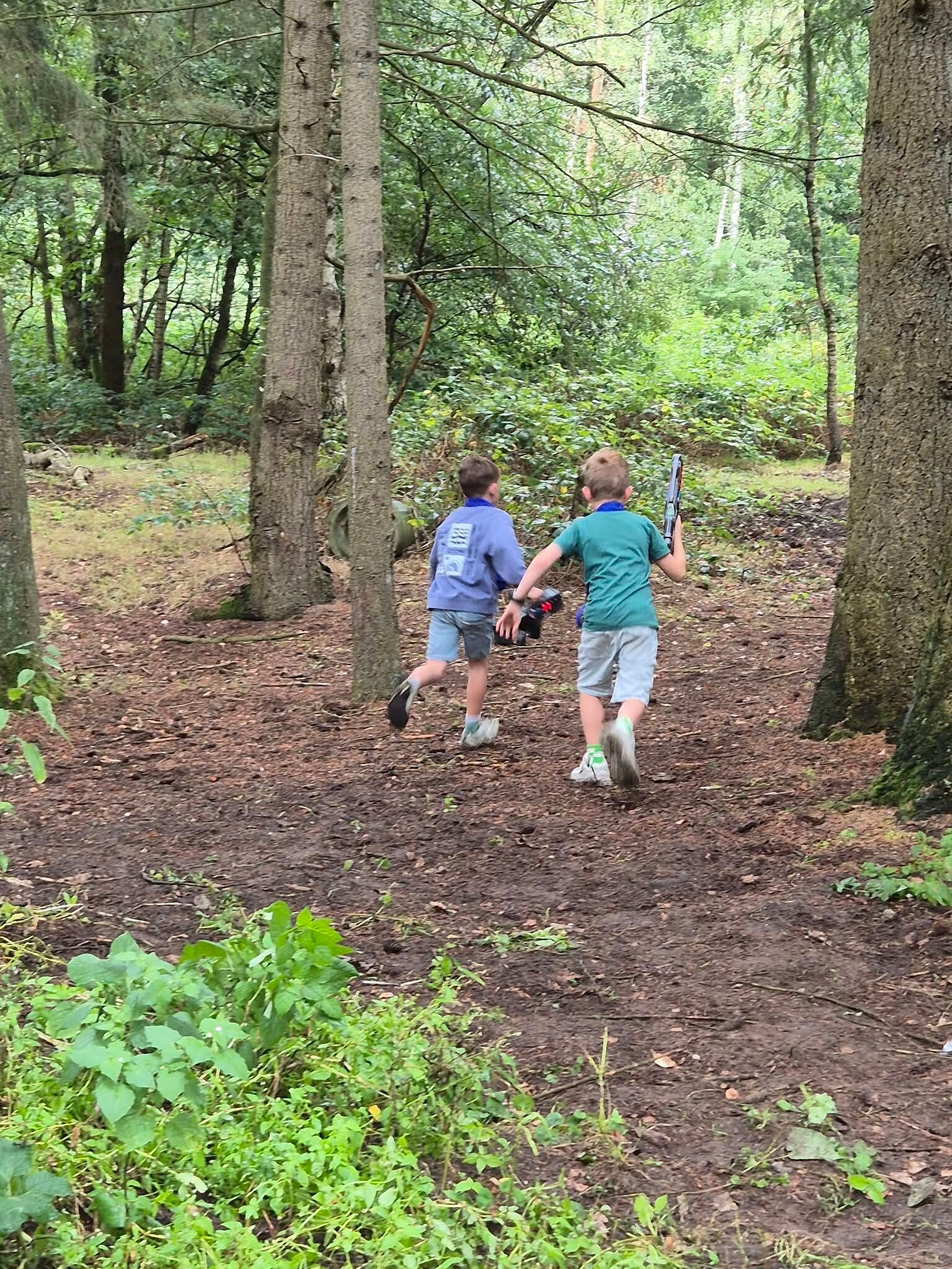 Lasergamepakket gebruikt tijdens een kinderfeestje in Lunteren.