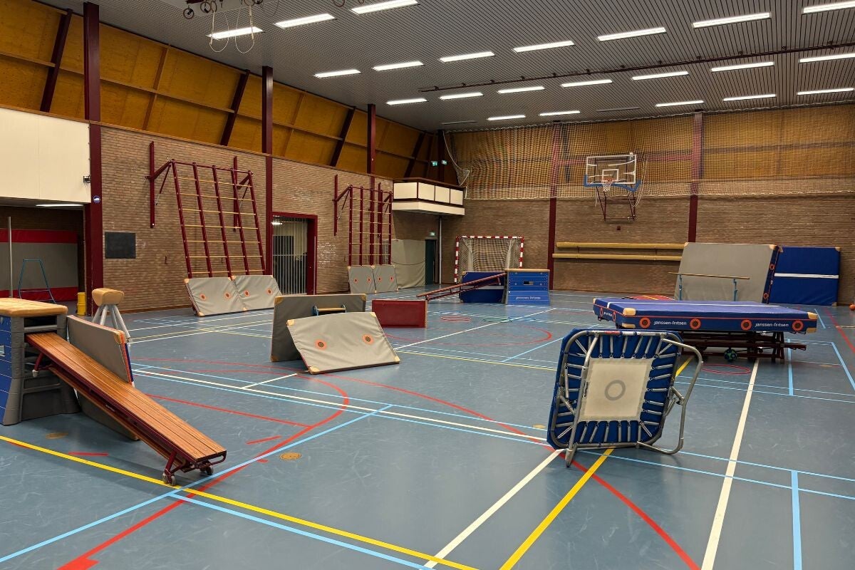 Lasergame-arena in sportzaal De Soetendaal in Bennekom – Lasergame verhuur Harskamp
