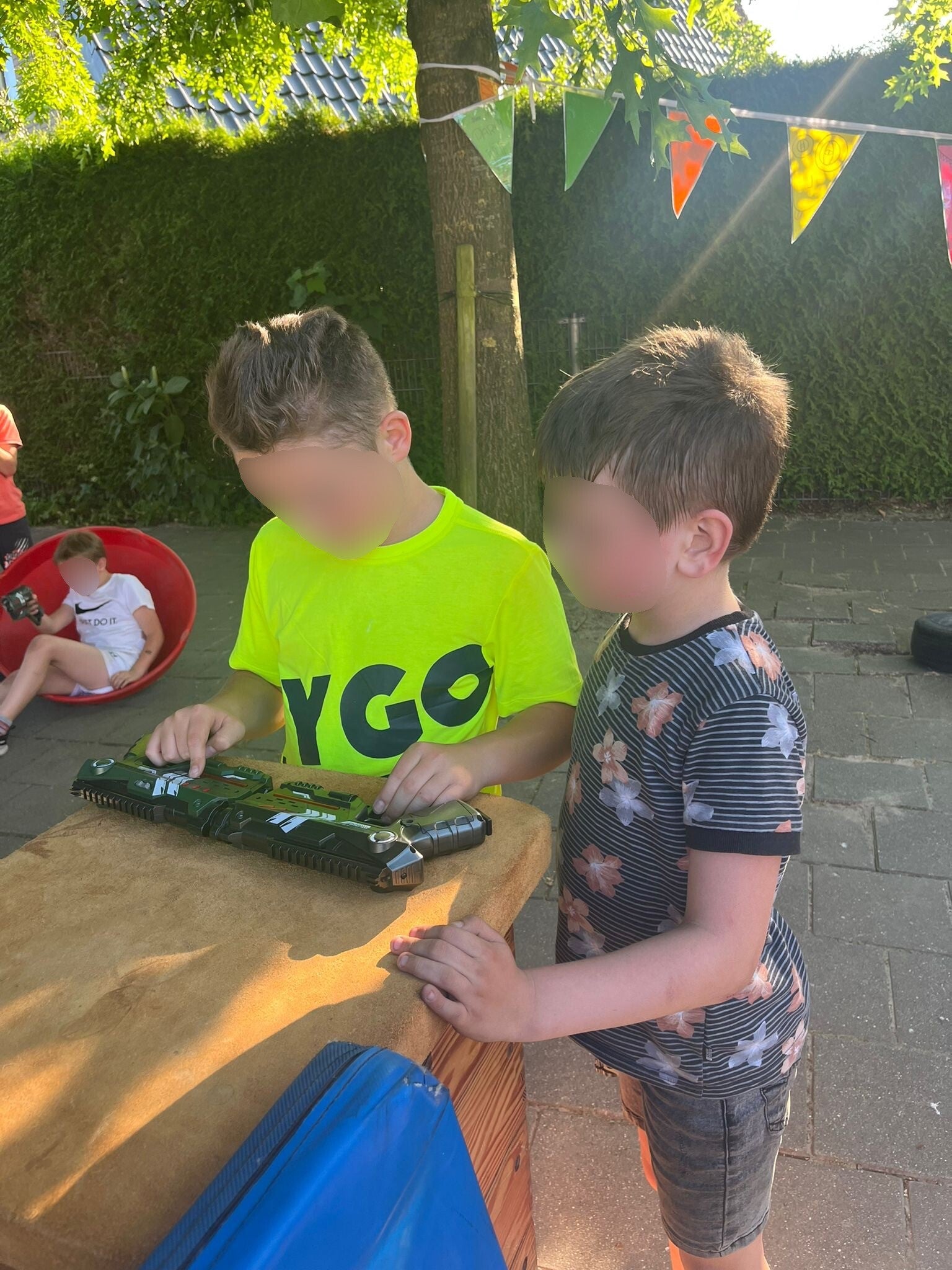 Compleet lasergamepakket tijdens schoolfeest