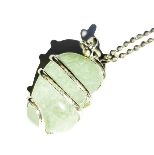 Spiraalhanger edelsteen Jade