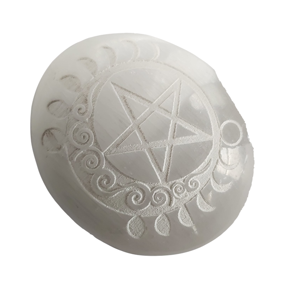 Seleniet Massagesteen 'Pentagram'