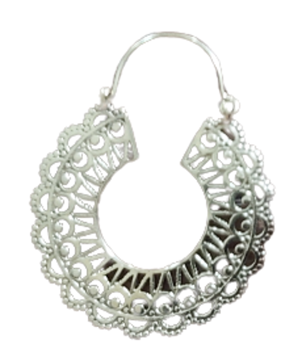 Oorbellen India Zilver