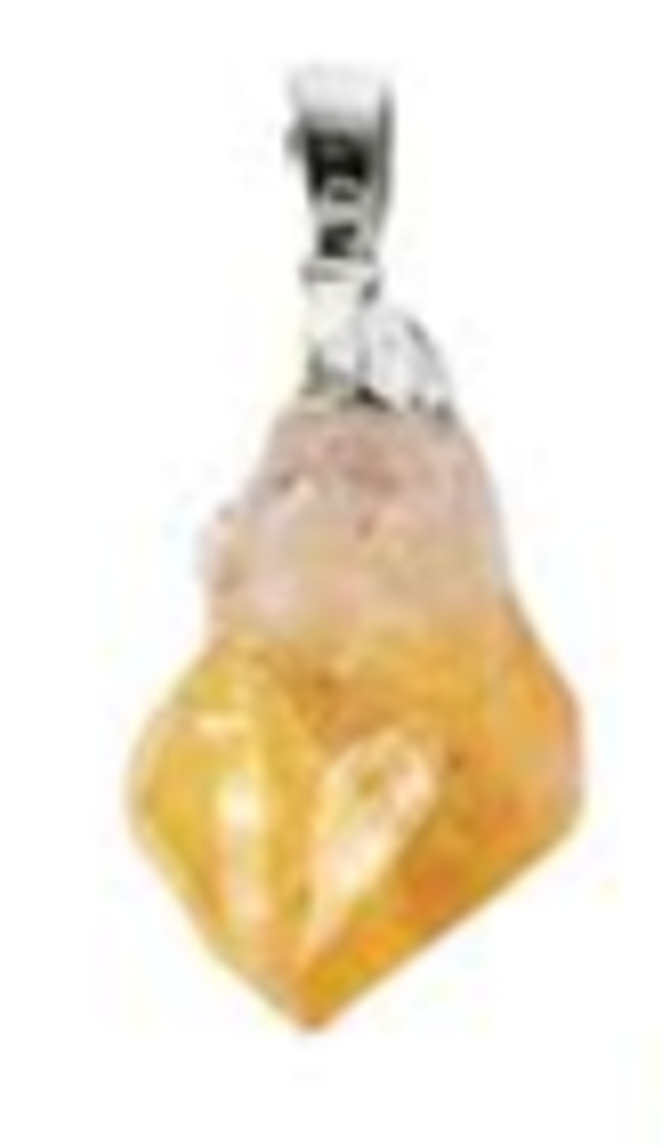 Hanger edelsteen Ruwe Citrien