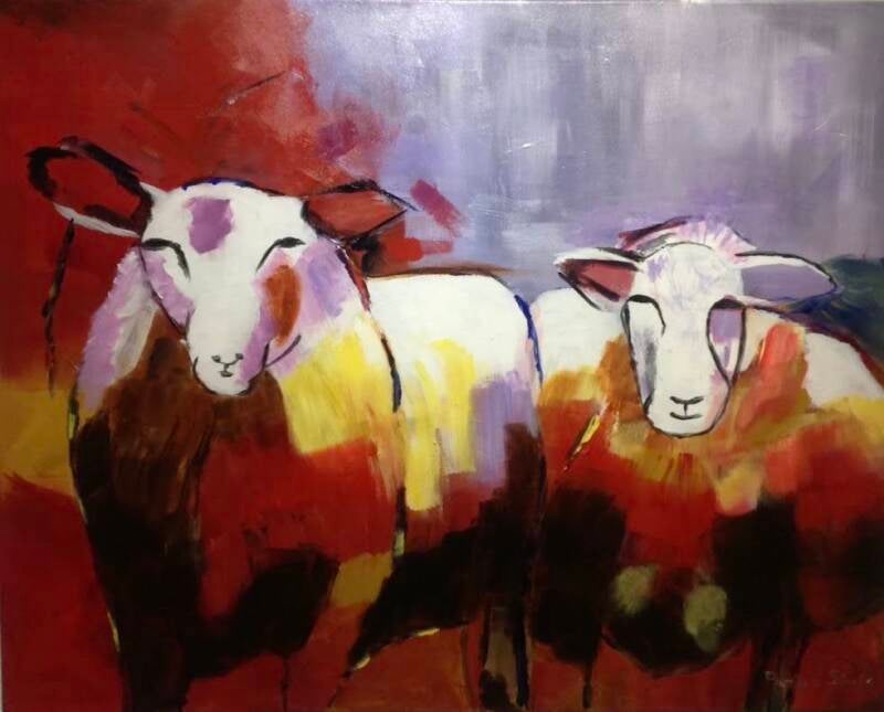 Bonte schapen (verkocht(