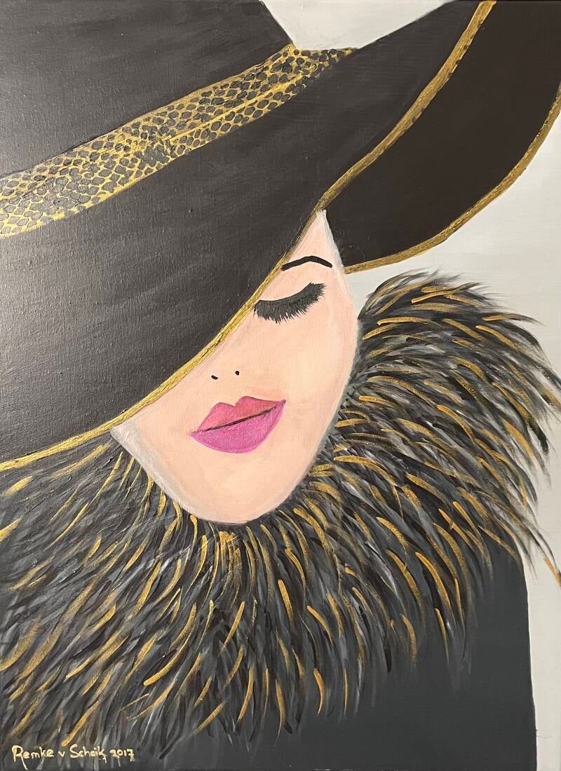 Gouden bont Afmeting 60 x 80 cm