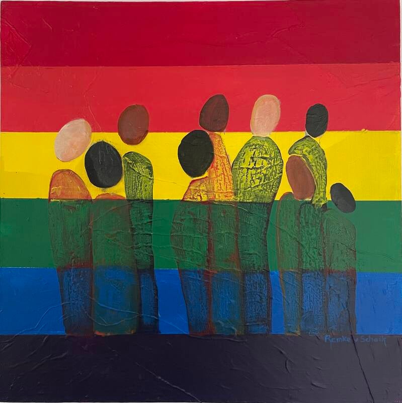 Thema diversiteit (60 x 60 cm)