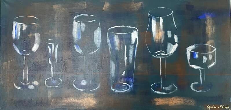 Glas servies (40 x 80 cm)