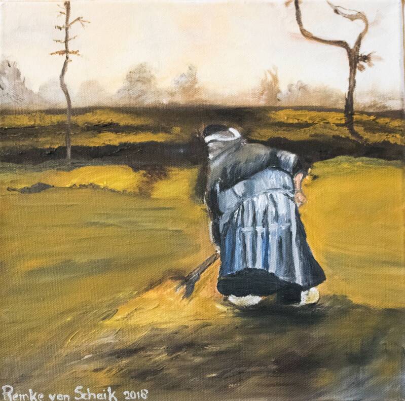 Vrouwtje op het land (verkocht)