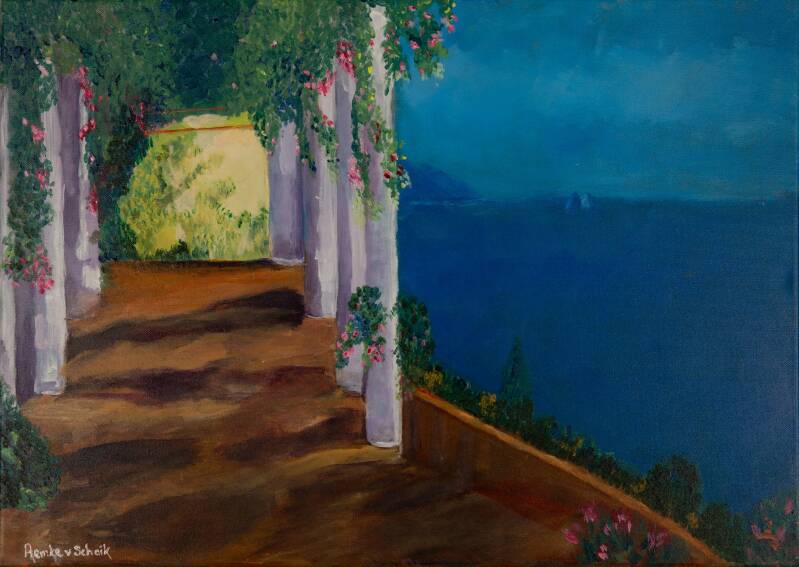 Grieks tafereel (50 x 70 cm)