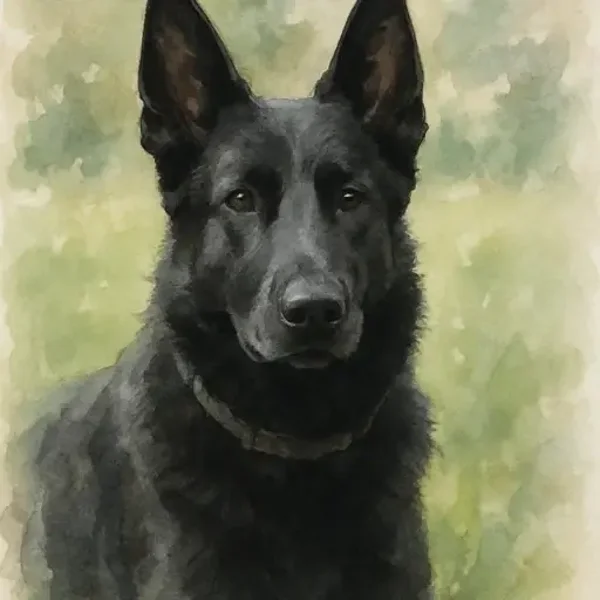 Personized animal print with green watercolor added, we will put his name on it, Luna