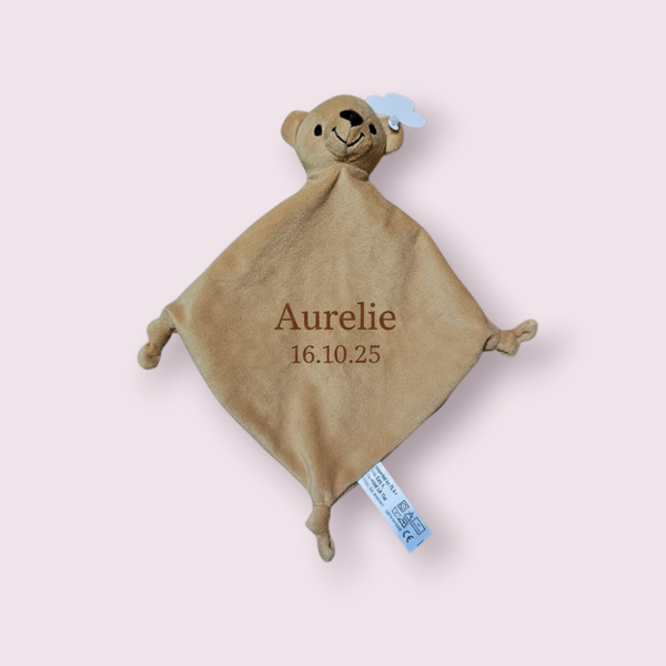 Jouw eerste beste vriendje – Gepersonaliseerd Knuffeldoekje