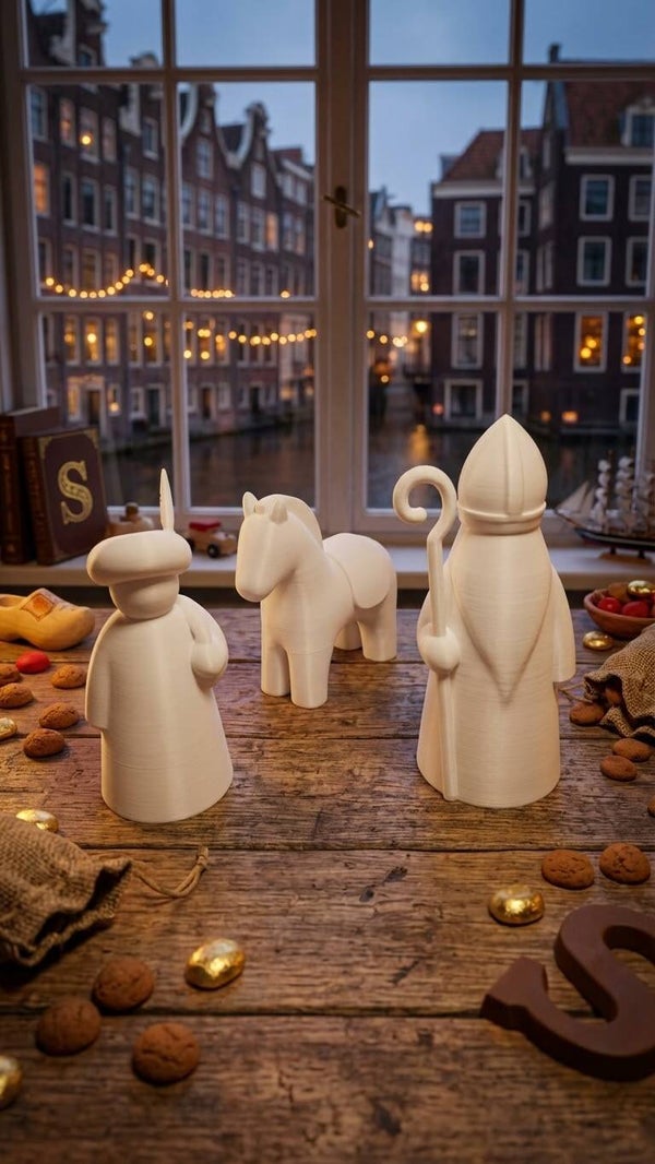 Sinterklaas Mini Set – 3D‑Print Decoratie