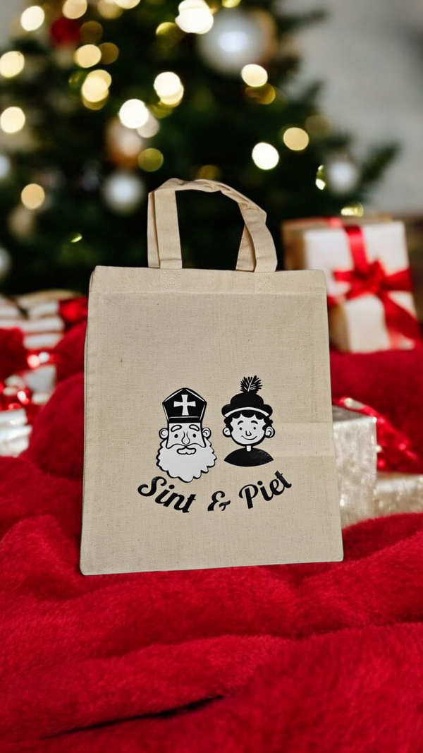 Herbruikbare sinterklaas cadeau- en uitdeeltas- klein maar fijn!