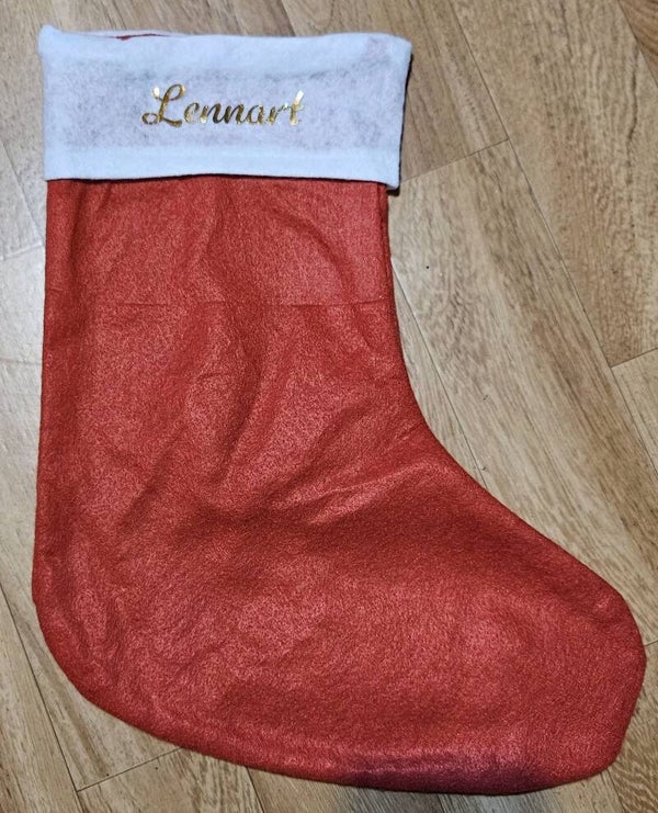 gepersonaliseerde kerstsok