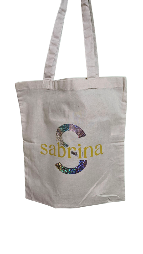 Linnen tas met naam