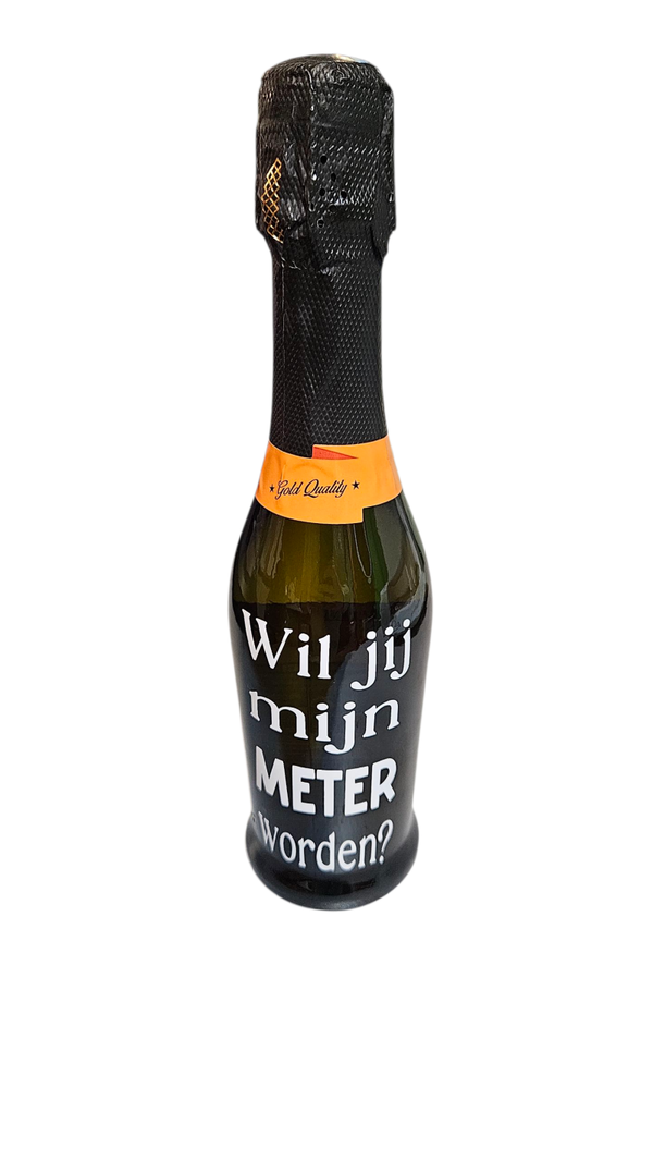wil jij mijn METER worden? fles prosecco 375ml