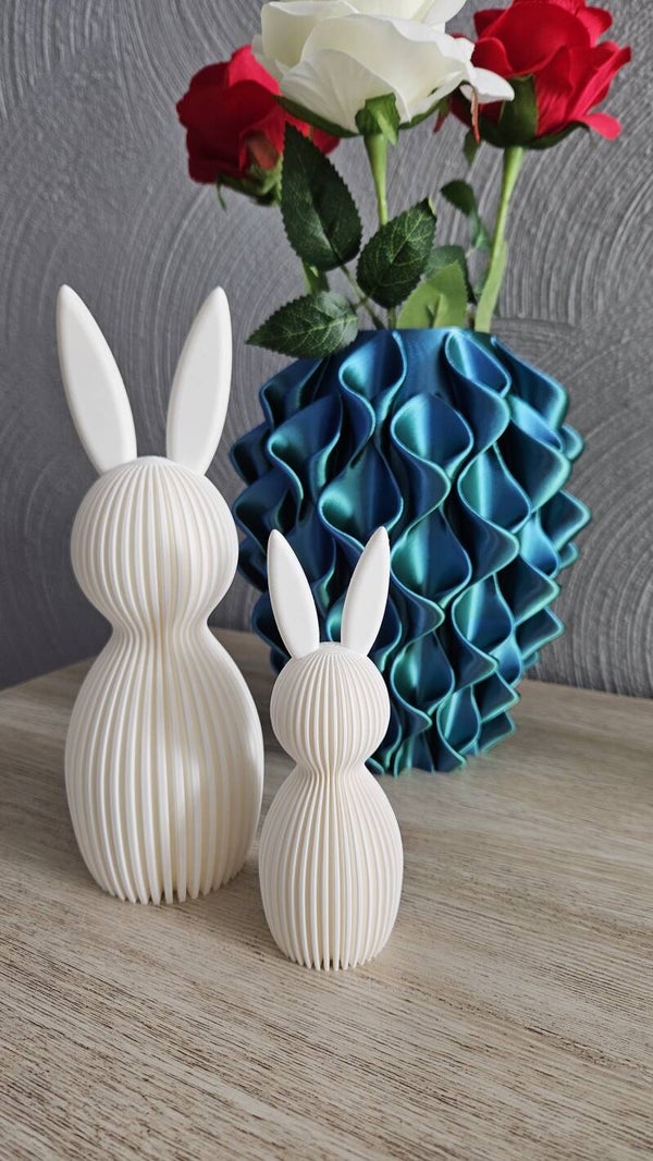 Minimalistische Design Paashaas DUO OF TRIO set