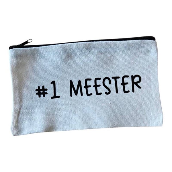 Canvas Etui - #1 Juf / #1 Meester