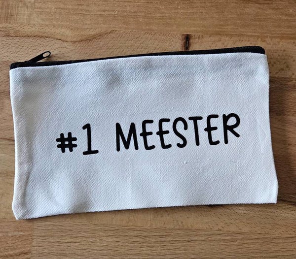 Canvas Etui - #1 Juf / #1 Meester