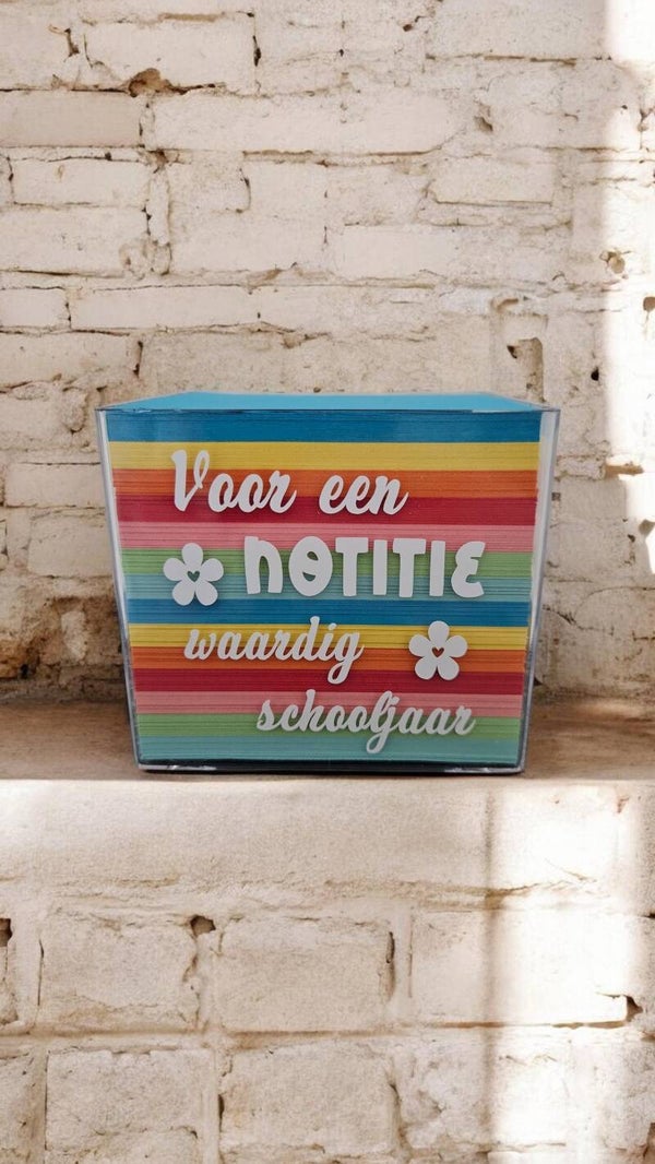 Notitieblok-Box Voor een notitiewaardig schooljaar