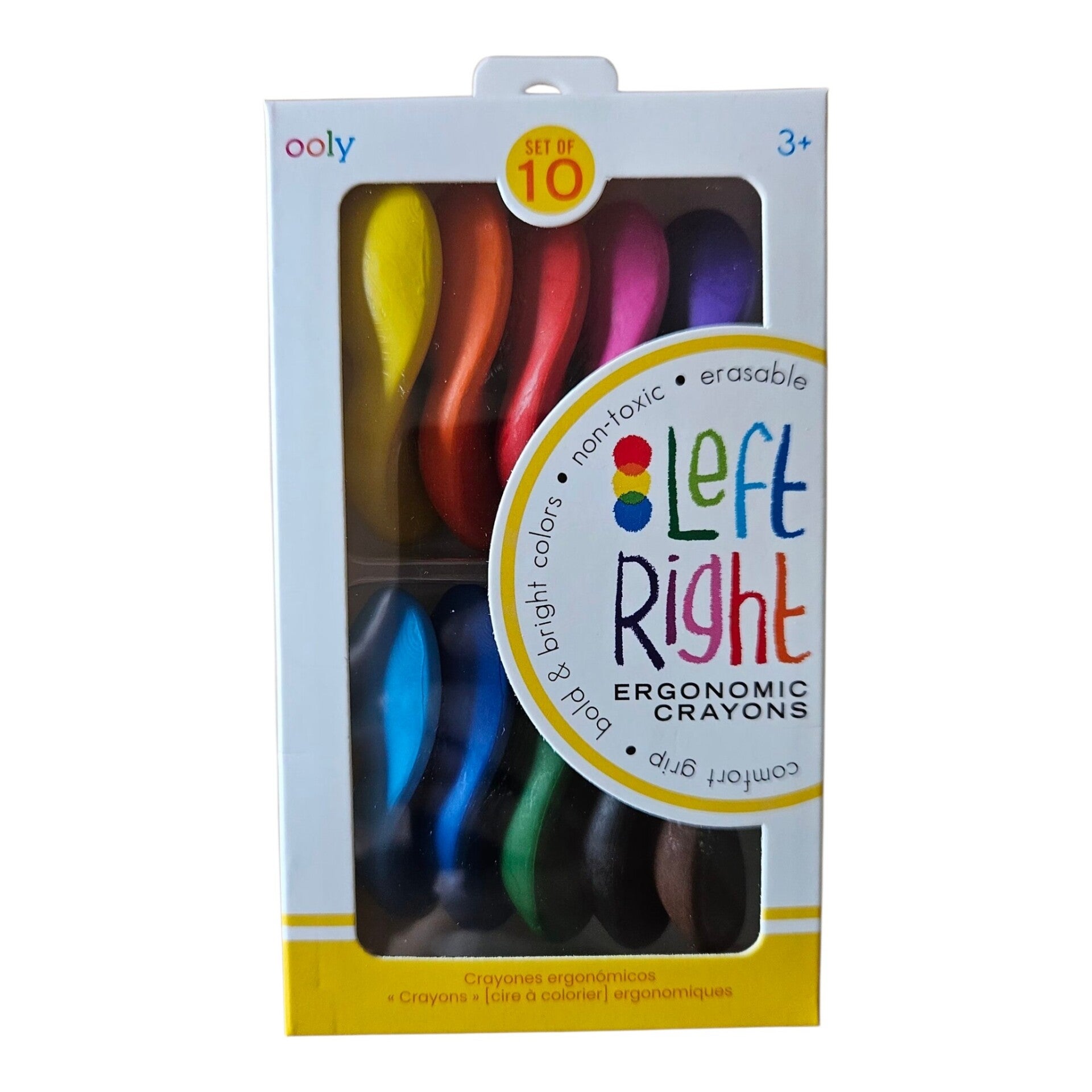 Ooly Left Right – Ergonomische Waskrijtjes set van 10