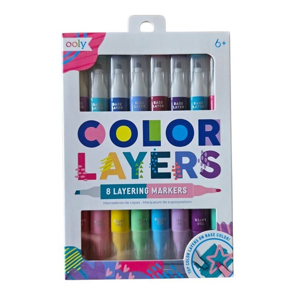 Ooly Color Layers Magische Stiften – 8 Layering Markers
