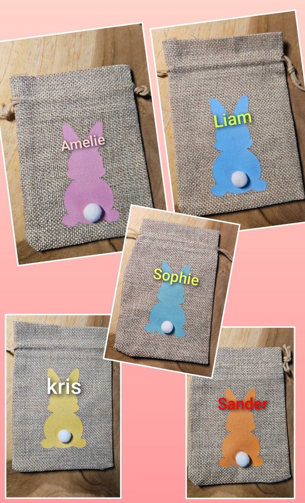 Het liefste traktatiezakje met eigen naam 🐰