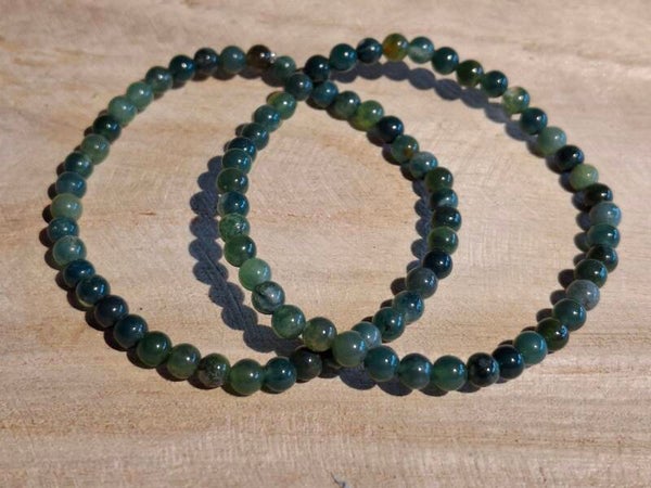 Armband 4mm Mos Agaat 1