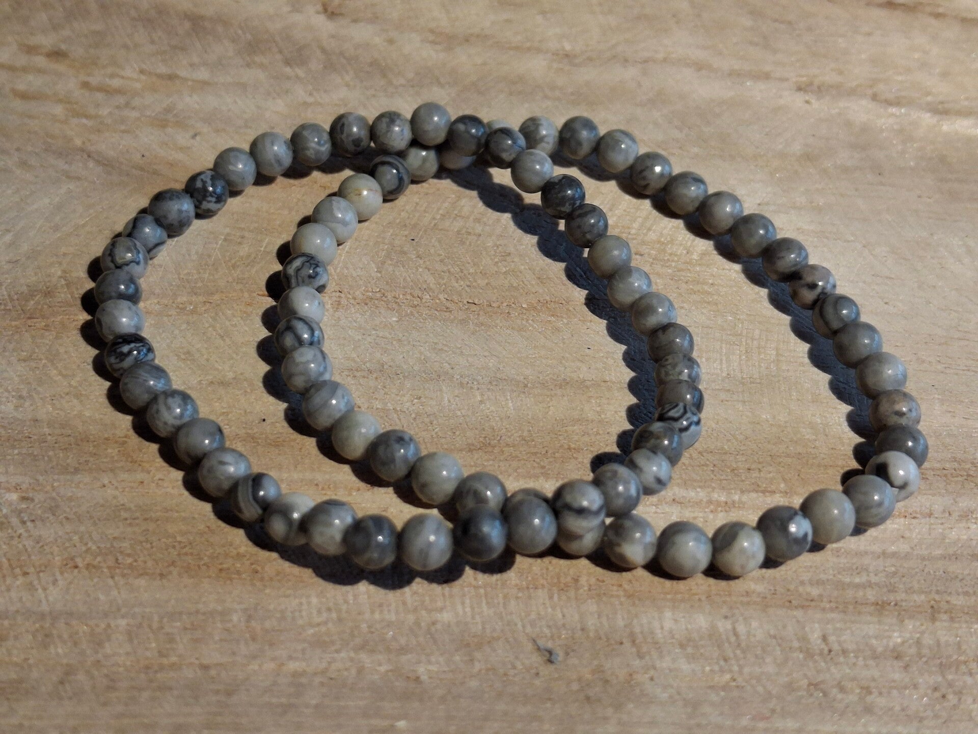 Armband 4mm Picaso jaspis