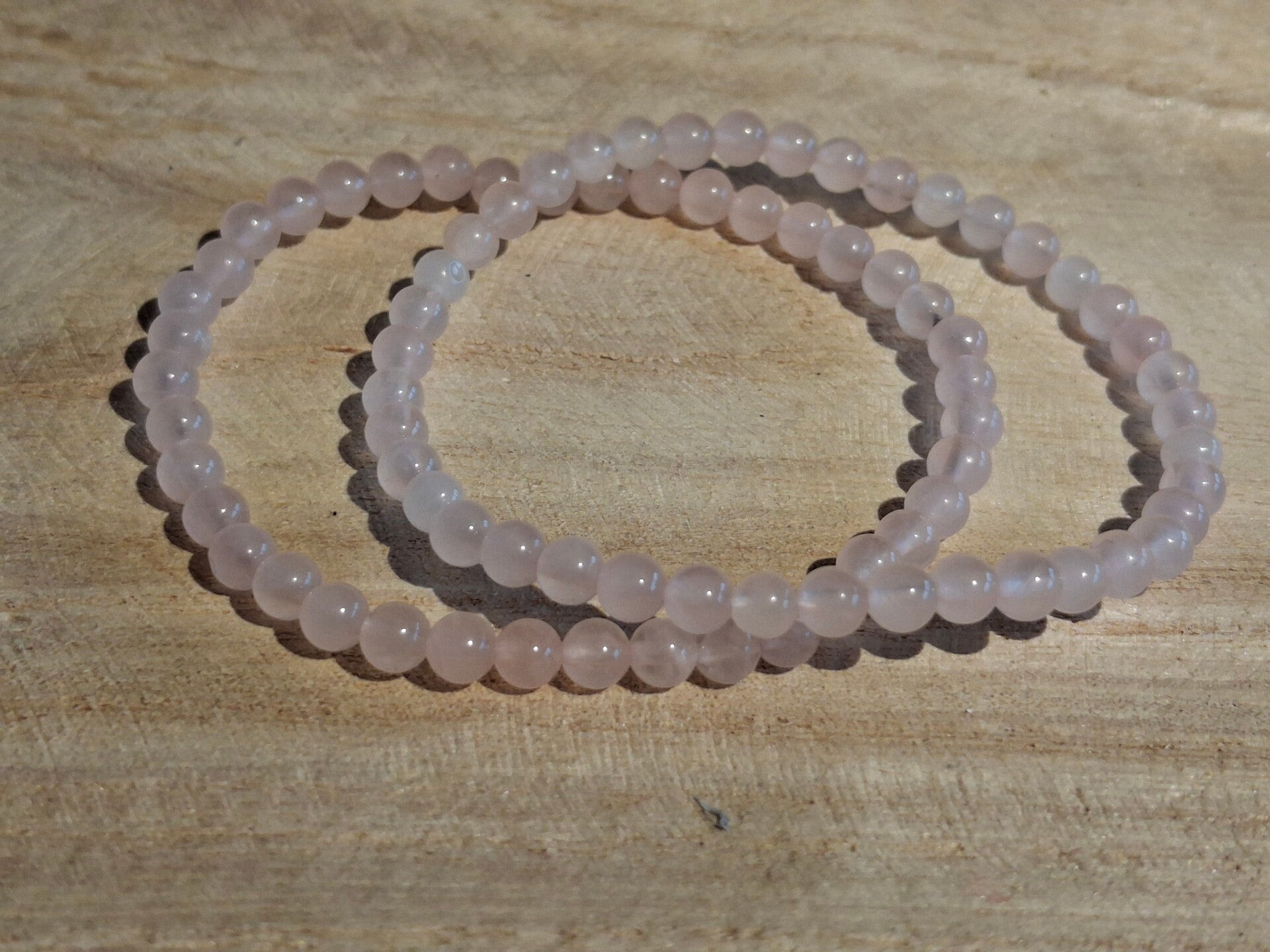 Armband 4mm Rosenkwarts